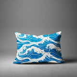 Copley Ocean Waves Lumbar Indoor/Outdoor Throw Pillow