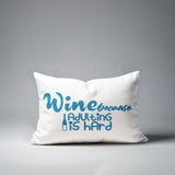 Davey Wine Lumbar Indoor/Outdoor Throw Pillow
