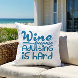 Davey Wine Lumbar Indoor/Outdoor Throw Pillow