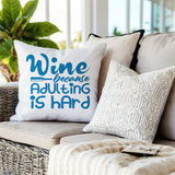 Davey Textual Reversible Indoor/Outdoor Square Pillow