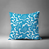 Dominique Coral Reefs Square Indoor/Outdoor Throw Pillow