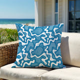 Dominique Coral Reefs Lumbar Indoor/Outdoor Throw Pillow