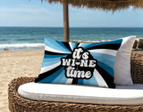 Downton It's Wine Lumbar Indoor/Outdoor Throw Pillow