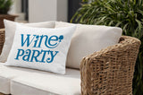 Fairfield Wine Party Lumbar Indoor/Outdoor Throw Pillow