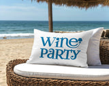 Fairfield Wine Party Lumbar Indoor/Outdoor Throw Pillow