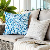 Fischer Coral Reefs Square Indoor/Outdoor Throw Pillow