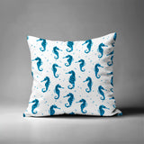 Hemmings Seahorse Square Indoor/Outdoor Throw Pillow