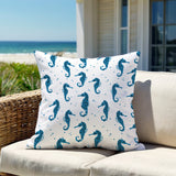 Hemmings Seahorse Square Indoor/Outdoor Throw Pillow