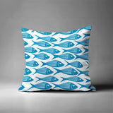Kieran Fish Square Indoor/Outdoor Throw Pillow