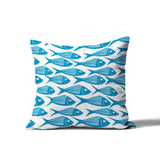 Kieran Fish Square Indoor/Outdoor Throw Pillow