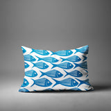 Kieran Fish Lumbar Indoor/Outdoor Throw Pillow
