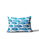 Kieran Fish Lumbar Indoor/Outdoor Throw Pillow