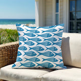 Kieran Fish Lumbar Indoor/Outdoor Throw Pillow