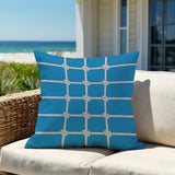 Knotty Nautical Knot Square Indoor/Outdoor Throw Pillow