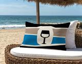 Molsley Wine Bottle Lumbar Indoor/Outdoor Throw Pillow