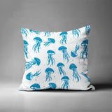 Octavian Jellyfish Square Indoor/Outdoor Throw Pillow