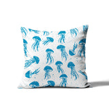 Octavian Jellyfish Square Indoor/Outdoor Throw Pillow