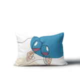 Penny Two Hands Lumbar Indoor/Outdoor Throw Pillow