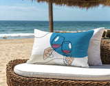 Penny Two Hands Lumbar Indoor/Outdoor Throw Pillow