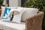 Potter Wine Glass Lumbar Indoor/Outdoor Throw Pillow