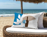 Potter Wine Glass Lumbar Indoor/Outdoor Throw Pillow