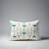 Purcill Wine Glass Lumbar Indoor/Outdoor Throw Pillow