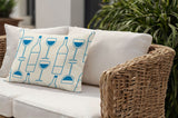 Purcill Wine Glass Lumbar Indoor/Outdoor Throw Pillow