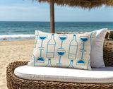 Purcill Wine Glass Lumbar Indoor/Outdoor Throw Pillow