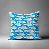Queeston Fish Square Indoor/Outdoor Throw Pillow