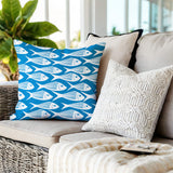 Queeston Fish Square Indoor/Outdoor Throw Pillow