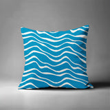 Richardson Ocean Waves Square Indoor/Outdoor Throw Pillow