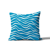 Richardson Ocean Waves Square Indoor/Outdoor Throw Pillow
