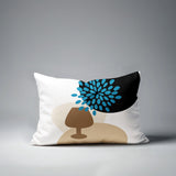 Savon Wine Glass Lumbar Indoor/Outdoor Throw Pillow