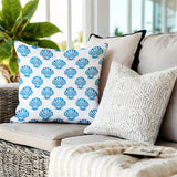 Sebastine Sea Shell Square Indoor/Outdoor Throw Pillow
