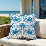 Shirley Octopus Square Indoor/Outdoor Throw Pillow