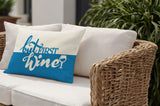 Stevenson But First Lumbar Indoor/Outdoor Throw Pillow