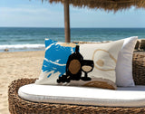 Tate Wine Bottle Lumbar Indoor/Outdoor Throw Pillow