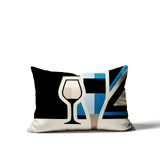 Winefield Wine Bottle Lumbar Indoor/Outdoor Throw Pillow