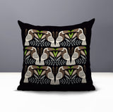 Tuti Tucan Reversible Indoor/Outdoor Square Pillow in Beige - Size 20x20
