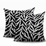 Tyrol Zebra Print Indoor/Outdoor Reversible Square Pillow