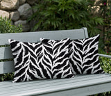 Tyrol Zebra Print Indoor/Outdoor Reversible Rectangular Pillow