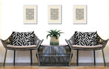 Tyrol Zebra Print Indoor/Outdoor Reversible Rectangular Pillow