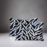 Tyrol Zebra Print Indoor/Outdoor Reversible Rectangular Pillow
