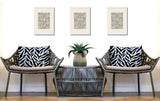 Tyrol Zebra Print Indoor/Outdoor Reversible Rectangular Pillow