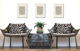 Tyrol Zebra Print Indoor/Outdoor Reversible Rectangular Pillow