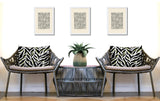 Tyrol Zebra Print Indoor/Outdoor Reversible Rectangular Pillow