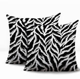 Tyrol Zebra Print Indoor/Outdoor Reversible Square Pillow