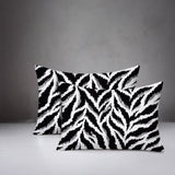 Tyrol Zebra Print Indoor/Outdoor Reversible Rectangular Pillow