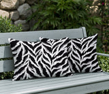 Tyrol Zebra Print Indoor/Outdoor Reversible Rectangular Pillow