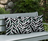 Tyrol Zebra Print Indoor/Outdoor Reversible Rectangular Pillow